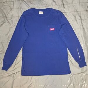 Cotton On Blue Long Sleeve Tee with NYC Pocket